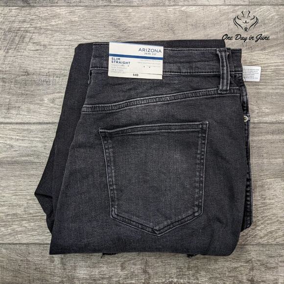 Arizona Jean Co. Juniors Highest Rise Slim Straight Size 21 - Picture 6 of 6